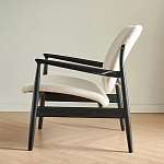 Кресло с каркасом и ножками из древесины и мягкими сиденьем и спинкой Venice варинант исполнения - 4 | Loft Concept в Грозном