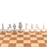 Шахматы Северные народы в ларце из натурального бука Decorative Thematic Chess варинант исполнения - 4 | Loft Concept в Грозном