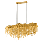 Люстра подвесная с металлическими дугами и длинными цепочками 115 см Atlantis Chain варинант исполнения - 2 | Loft Concept в Грозном