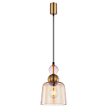 Подвесной светильник со стеклянным плафоном янтарного цвета Prestige варинант исполнения - 2 | Loft Concept в Грозном