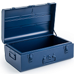 Металлический сундук Metal Dark Blue варинант исполнения - 3 | Loft Concept в Грозном