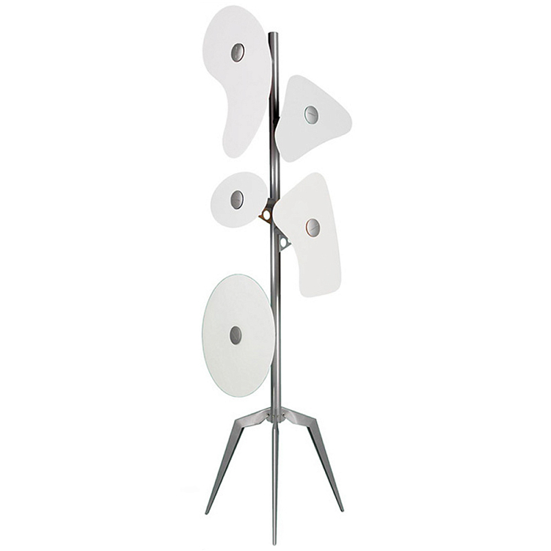 Торшер Orbital Floor Lamp White Хром Белый Торшер Orbital Floor Lamp White Хром Белый в Грозном | Loft Concept