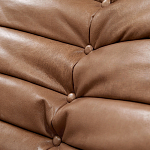 Дизайнерский кожаный диван коричневый без подлокотников Aveline Leather Sofa варинант исполнения - 5 | Loft Concept в Грозном