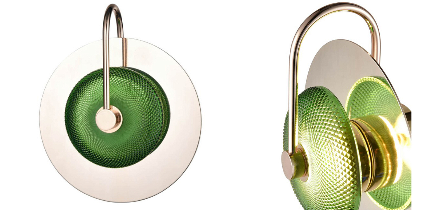 Бра Green Disk One Mirrored Бра Green Disk One Mirrored - Loft-Concept в Грозном