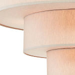 Люстра круглая трехъярусная с тканевыми абажурами Light Soft Glow варинант исполнения - 2 | Loft Concept в Грозном