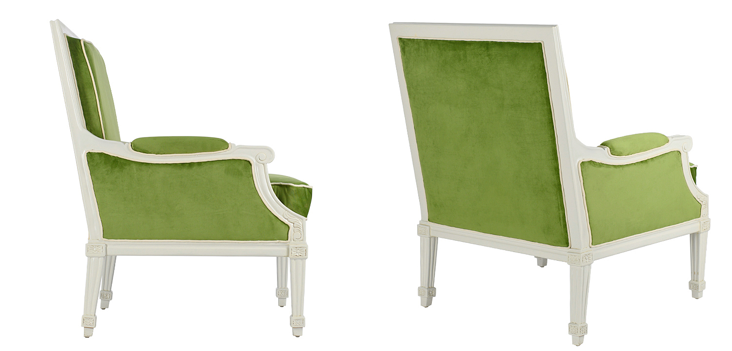 Кресло French Provence Armchair Ferrand green Кресло French Provence Armchair Ferrand green - Loft-Concept в Грозном