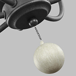 Люстра с 6-ю лампами и кремовыми деревянными бусинами Feiss варинант исполнения - 7 | Loft Concept в Грозном