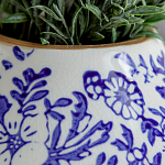 Ваза с синим цветочным узором Blue & White Ornament  варинант исполнения - 1 | Loft Concept в Грозном