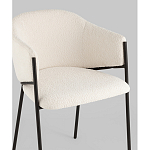 Стул Brace букле белый варинант исполнения - 2 | Loft Concept в Грозном