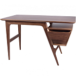 Письменный стол прямоугольный с 2-мя ящиками и полкой Idenontal варинант исполнения - 5 | Loft Concept в Грозном