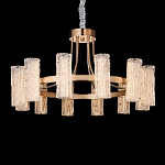 Люстра круглая с текстурными цилиндрическими плафонами Glimpse варинант исполнения - 5 | Loft Concept в Грозном