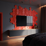 Гипсовая 3D Панель M-47 варинант исполнения - 1 | Loft Concept в Грозном