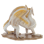 Декоративная статуэтка Дракон Dragon Beige Gold Statuette варинант исполнения - 3 | Loft Concept в Грозном