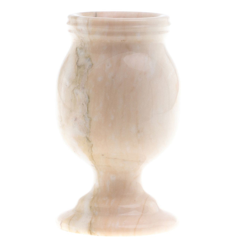 Ваза для цветов из натурального мрамора Marble Vase 2 Бежевый Ваза для цветов из натурального мрамора Marble Vase 2 Бежевый в Грозном | Loft Concept