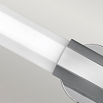 Бра для ванных комнат горизонтальное с длинным белым матовым плафоном в форме шестиугольника на круглом основании Hinkley варинант исполнения - 14 | Loft Concept в Грозном