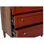 Комод красный из массива бука с 3-мя ящиками Wenge Light варинант исполнения - 5 | Loft Concept в Грозном