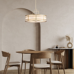 Подвесной светильник цвета латунь с белым матовым плафоном с геометрическим рисунком Feiss варинант исполнения - 8 | Loft Concept в Грозном