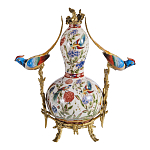 Ваза из фарфора с птицами и цветочной росписью Garden of Eden варинант исполнения - 2 | Loft Concept в Грозном