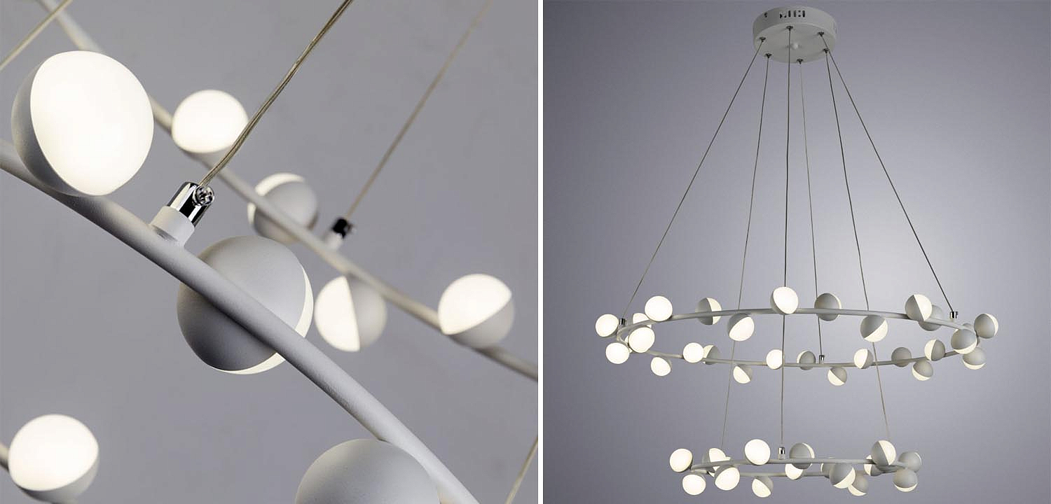 Люстра Vilelme Chandelier white double Люстра Vilelme Chandelier white double - Loft-Concept в Грозном