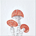 Плитка с узором Мухомор варинант исполнения - 2 | Loft Concept в Грозном