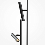 Напольный торшер светодионый черный Lumen Duo варинант исполнения - 2 | Loft Concept в Грозном