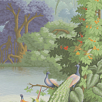 Обои ручная роспись Le Brésil Eden варинант исполнения - 2 | Loft Concept в Грозном