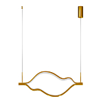 Подвесной светильник волнообразный изогнутый на двух тросах 103 см Spiral Lighting варинант исполнения - 3 | Loft Concept в Грозном