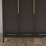 Большой Шкаф Primo Темный орех с 3 дверьми и 3 выдвижными ящиками варинант исполнения - 2 | Loft Concept в Грозном