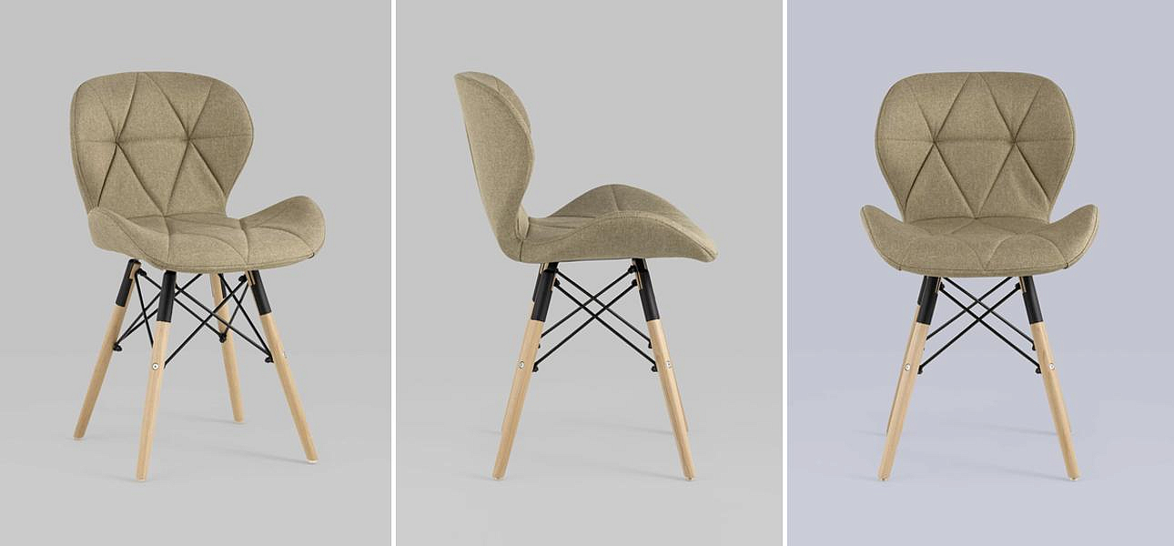 Стул Jeroen Chair Рогожка Коричневый Цвет Стул Jeroen Chair Рогожка Коричневый Цвет - Loft-Concept в Грозном