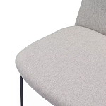 Стул мягкий светло-серый Chair Gray Runners варинант исполнения - 6 | Loft Concept в Грозном