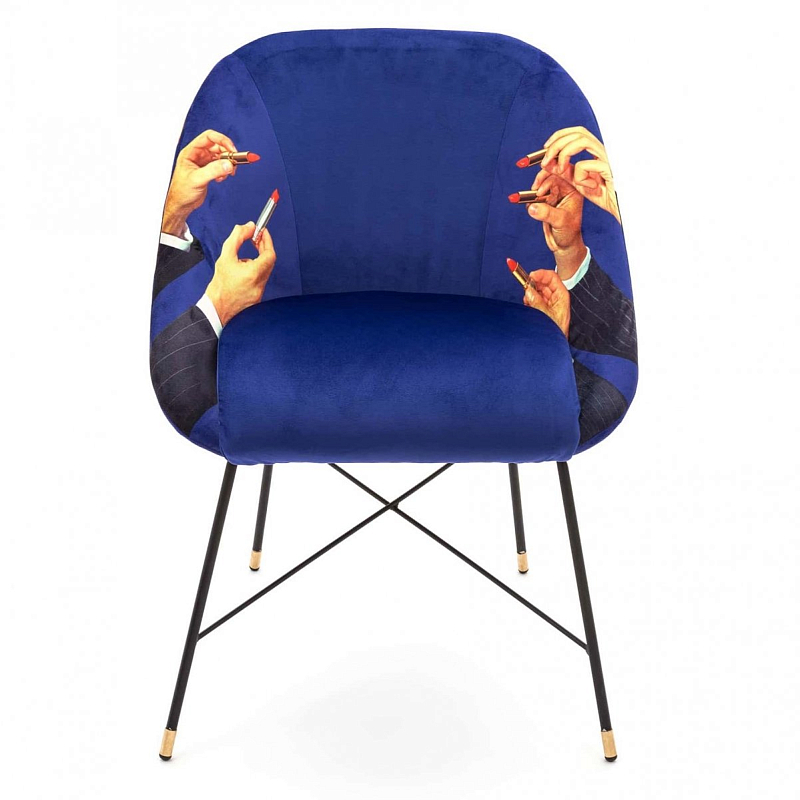 Кресло Seletti Padded Chair Lipsticks Мульти Черный Кресло Seletti Padded Chair Lipsticks Мульти Черный в Грозном | Loft Concept
