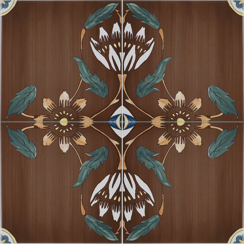 Плитка с узором Васильки 2 Мульти в Грозном | Loft Concept 