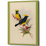 Постер на холсте с изображением птиц Blooming Birds Poster варинант исполнения - 9 | Loft Concept в Грозном