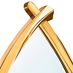 Зеркало овальное в деревянной золотистой раме Oval Gold Lines варинант исполнения - 2 | Loft Concept в Грозном