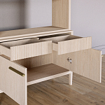 Стеллаж Primo с ящиками Светлый дуб  варинант исполнения - 6 | Loft Concept в Грозном