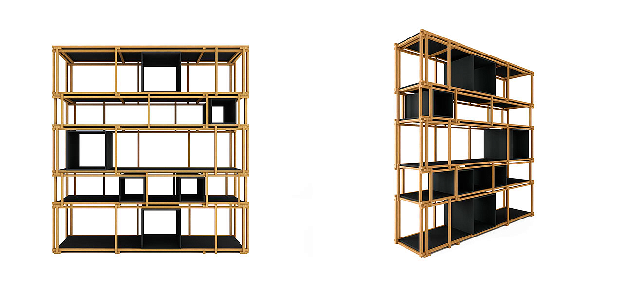 Стеллаж кубические сечения Yuen Стеллаж кубические сечения Yuen - Loft-Concept в Грозном