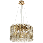 Круглая люстра с металлическими и хрустальными подвесками Bonnay Crystal Chandelier варинант исполнения - 4 | Loft Concept в Грозном