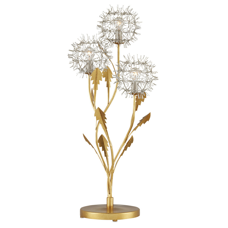 Настольная лампа в виде цветка одуванчика Hanging Dandelion Золотой Серебряный Настольная лампа в виде цветка одуванчика Hanging Dandelion Золотой Серебряный в Грозном | Loft Concept