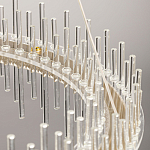 Люстра круглая с прозрачными стеклянными трубками 51 см Nembus варинант исполнения - 11 | Loft Concept в Грозном