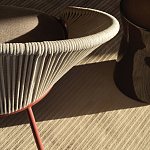 Дизайнерское уличное кресло с веревочной спинкой PETALO Armchair варинант исполнения - 9 | Loft Concept в Грозном