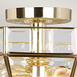 Потолочный светильник шестигранной формы с прозрачными стеклянным плафоном Elstead Lighting варинант исполнения - 10 | Loft Concept в Грозном