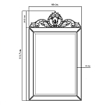 Зеркало настенное в раме Venetian Mirror варинант исполнения - 2 | Loft Concept в Грозном