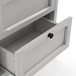 Комод узкий с 5-ю ящиками серый Silva Grey Chest of Drawers варинант исполнения - 4 | Loft Concept в Грозном