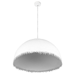 Подвесной светильник в форме купола белого цвета с ажурной бахромой Tactile Line варинант исполнения - 4 | Loft Concept в Грозном