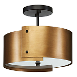 Потолочный светильник круглый светодиодный Semicircular Gold Panels старинная латунь варинант исполнения - 3 | Loft Concept в Грозном