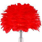Настольная лампа с перьями Plumage Red Table Lamp варинант исполнения - 2 | Loft Concept в Грозном