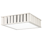 Потолочный светильник квадратный с гофрированным серебрянным абажуром Millennium варинант исполнения - 2 | Loft Concept в Грозном