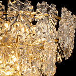 Люстра многоярусная с объемными прозрачными цветами Hanging Flowers варинант исполнения - 5 | Loft Concept в Грозном