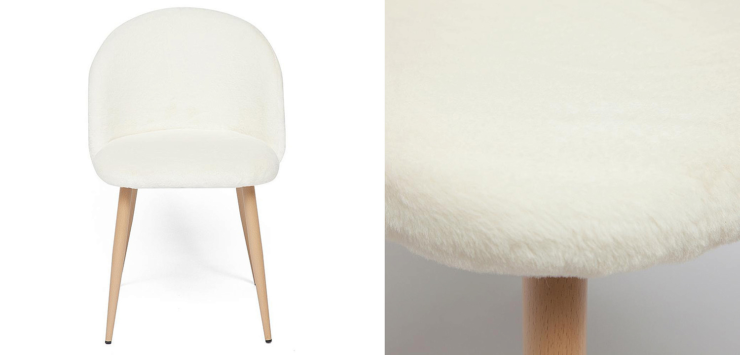 Стул Lea white plush - Loft-Concept в Грозном