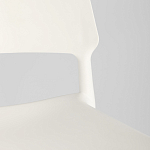 Пластиковый стул на ножках из массива бука Ferret White варинант исполнения - 9 | Loft Concept в Грозном